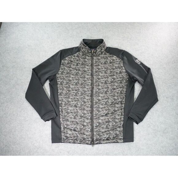 Other - Donald Ross Jacket Mens Medium Black Gray‎ Camo Long Sleeve Full Zip Hybrid Golf